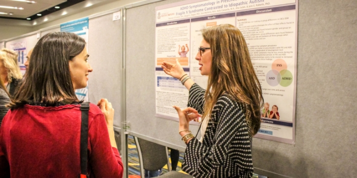 Doctoral Student Shannon O'Connor Presenting a Poster